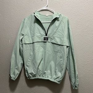 Light green wind breaker